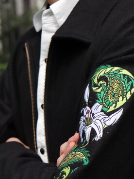「Subciety（サブサエティ）のアイテム（その他アウター）」を使った、小原 壮大朗さん（メンズ・183cm）の秋コーディネート