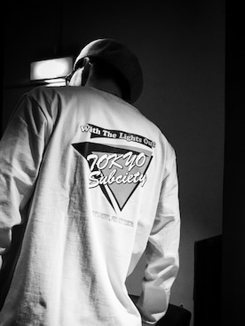 「Subciety（サブサエティ）のアイテム（ハンチング/ベレー帽）」を使った、小原 壮大朗さん（メンズ・183cm）の冬コーディネート