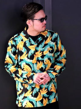 「Subciety（サブサエティ）のアイテム（アクセサリー）」を使った、小原 壮大朗さん（メンズ・181cm）の春コーディネート