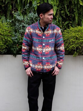 「Subciety（サブサエティ）のアイテム（アクセサリー）」を使った、小原 壮大朗さん（メンズ・181cm）の春コーディネート