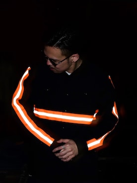「Subciety（サブサエティ）のアイテム（アクセサリー）」を使った、小原 壮大朗さん（メンズ・181cm）の春コーディネート