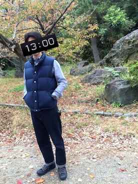 「Crescent Down Works（クレセントダウンワークス）のアイテム」を使った、peacockさん（レディース・162cm）の秋コーディネート