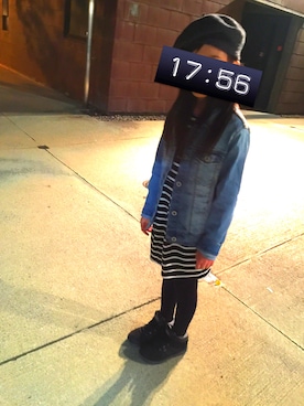 「ZARA KIDS」｜「アイテム（ハンチング/ベレー帽）」を使った、peacockさん（レディース・162cm）の冬コーディネート