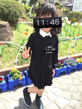 「COMME CA DU MODE（コムサデモード）のアイテム（ワンピース/ドレス）」を使った、peacockさん（レディース・162cm）の冬コーディネート