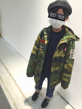 「ZARA KIDS」｜「アイテム（スリッポン）」を使った、peacockさん（レディース・162cm）の冬コーディネート