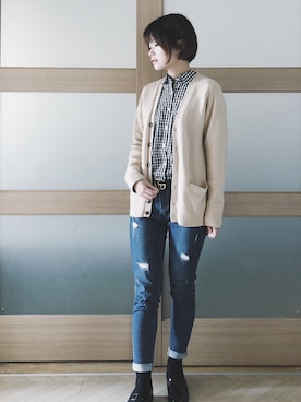 糖菜菜さん（レディース・158cm）の春コーディネート