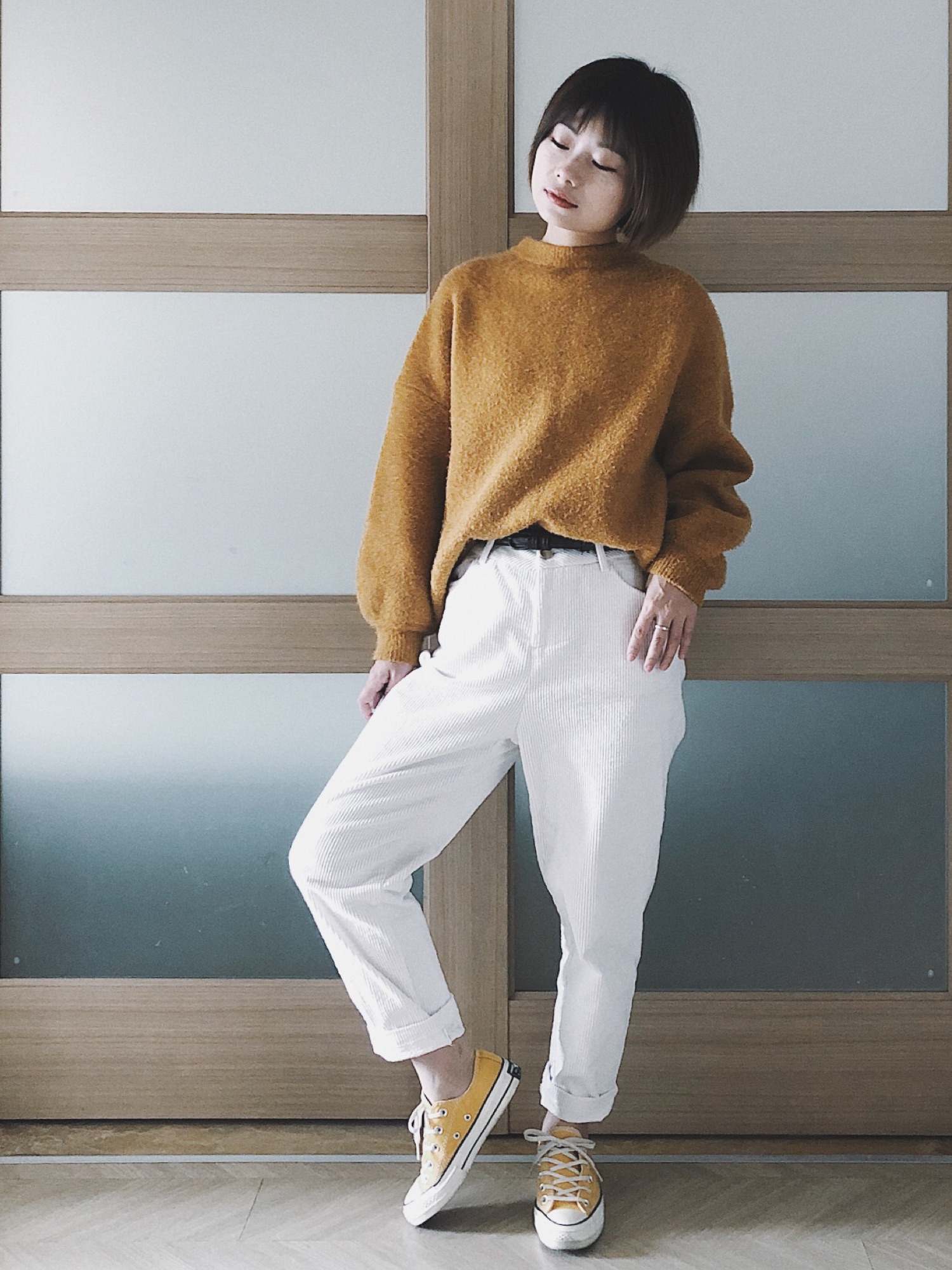 糖菜菜さん（レディース・158cm）の春コーディネート