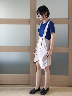 「:CHOCOOLATEのアイテム（トップス）」を使った、糖菜菜さん（レディース・158cm）の夏コーディネート