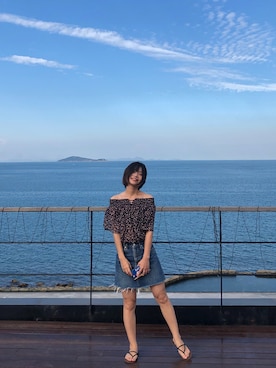 糖菜菜さん（レディース・158cm）の夏コーディネート