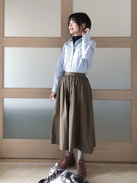 糖菜菜さん（レディース・158cm）の秋コーディネート