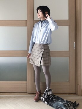 糖菜菜さん（レディース・158cm）の冬コーディネート