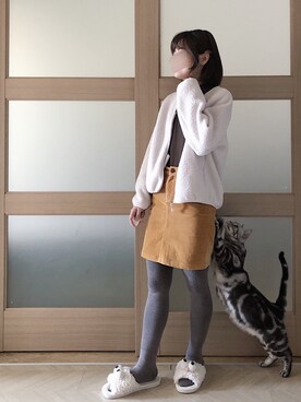 「mocha（モチャ）のアイテム」を使った、糖菜菜さん（レディース・158cm）の春コーディネート