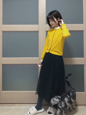 「mocha（モチャ）のアイテム」を使った、糖菜菜さん（レディース・158cm）の春コーディネート