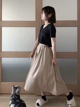 糖菜菜さん(レディース・158cm)の夏コーディネート