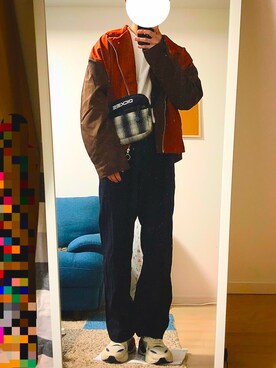 「YON（ヨン）のアイテム」を使った、ゆーやさん（メンズ・170cm）の冬コーディネート