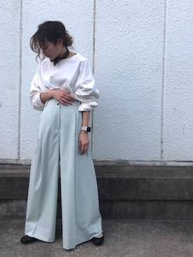 「スタッフセンバツ」｜「アイテム（バレエシューズ）」を使った、sakikoさん（レディース・154cm）の冬コーディネート