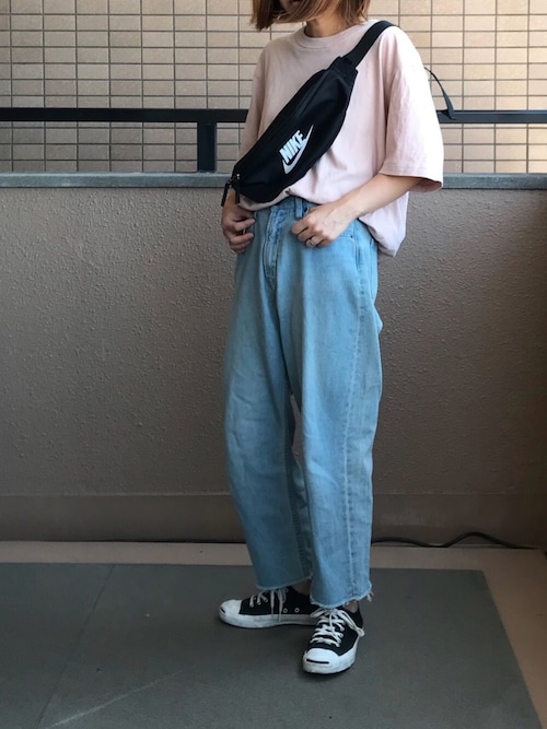 Fumi Nikeのボディバッグ ウエストポーチを使ったコーディネート Wear