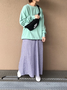 「アイテム（バレエシューズ）」を使った、fumiさん（レディース・158cm）の春コーディネート