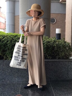 「SVEC（シュベック）のカンフーシューズ kung fu Shoes / ストラップパンプス（バレエシューズ）」を使った、fumiさん（レディース・158cm）の夏コーディネート