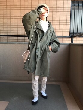 fumiさんの「Cableami × BEAMS BOY / ファー ヘアバンド」を使ったコーディネート