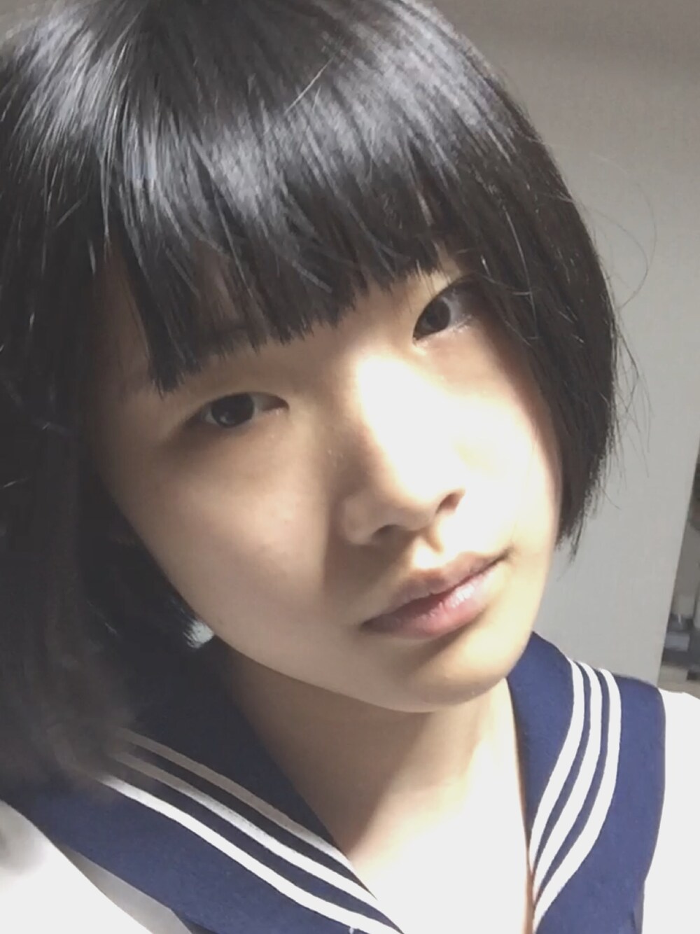 「JK、セーラー」｜「SAYLORのアイテム（トップス、ブルー系）」を使った、あめ(17)さん（レディース・165cm）の夏コーディネートの1枚目の写真