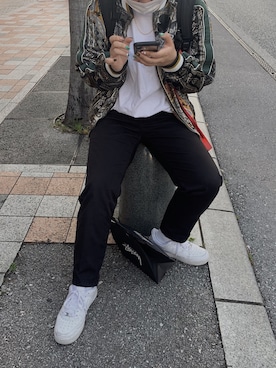 「スニーカー好きと繋がりたい」｜「アイテム（MA-1）」を使った、kiraさん（レディース・160cm）の春コーディネート