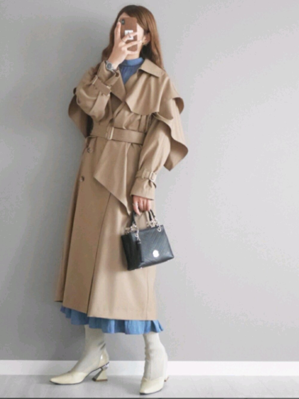 LADYMADE（レディメイド）の「フレアマント2wayトレンチコート