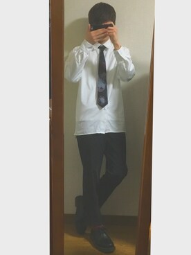 「アイテム（フォーマルスーツ/小物）」を使った、スイさん（メンズ・170cm・10代）の春コーディネート