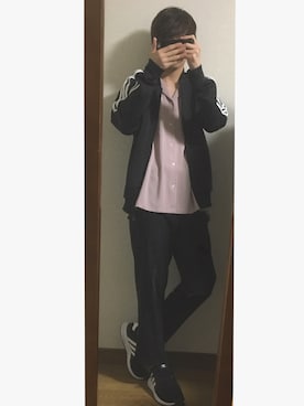 「アイテム（ジャージ）」を使った、スイさん（メンズ・170cm・10代）の春コーディネート