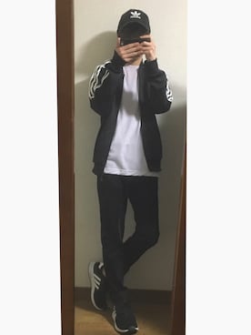 「アイテム（ジャージ）」を使った、スイさん（メンズ・170cm・10代）の夏コーディネート