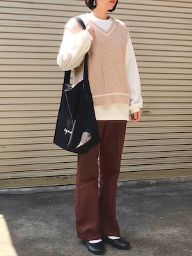 「dictionary（ディクショナリー）のアイテム（アクセサリー）」を使った、maimiさん（レディース・156cm）の春コーディネート