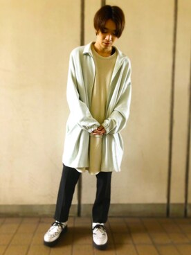 「caban（キャバン）のアイテム（ジャケット/アウター）」を使った、ちゃんれんさん（メンズ・170cm）の春コーディネート