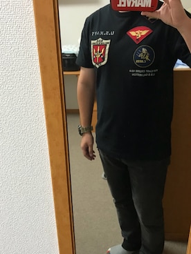 「 Tシャツ」｜Masaki Yabunoさん（メンズ・168cm）の春コーディネート