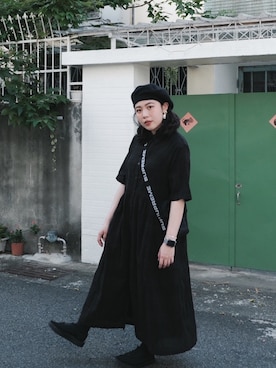 「KEEN（キーン）のアイテム（ビーチサンダル）」を使った、Leoさん（レディース・155cm）の夏コーディネート