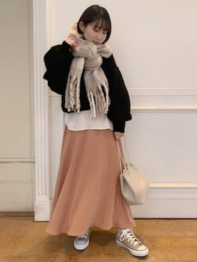 まやさん（レディース・153cm）の冬コーディネート