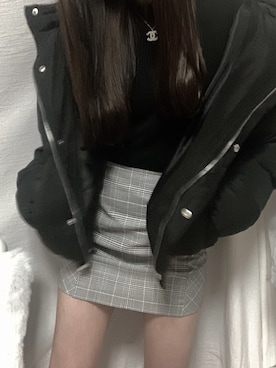 「RETRO GIRL（レトロガール）のアイテム（ダウンジャケット/コート）」を使った、Lさん（レディース・160cm）の冬コーディネート