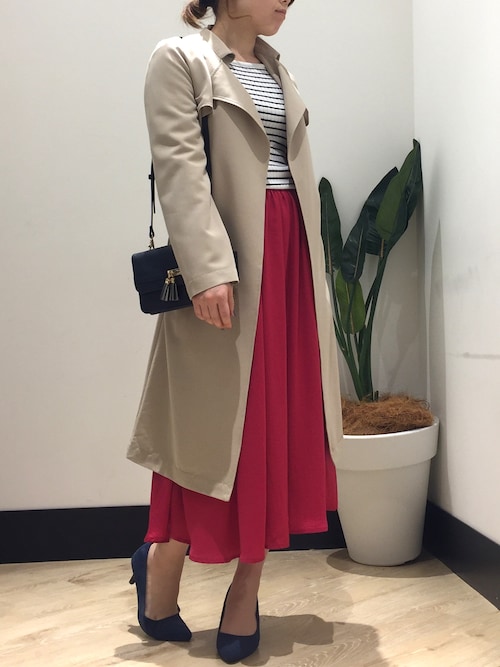 hanakoさんの「テロンチコート（a.v.v）」を使ったコーディネート