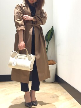 「a.v.v（アーヴェヴェ）のアイテム（セットアップ）」を使った、hanakoさん（レディース・158cm）の冬コーディネート