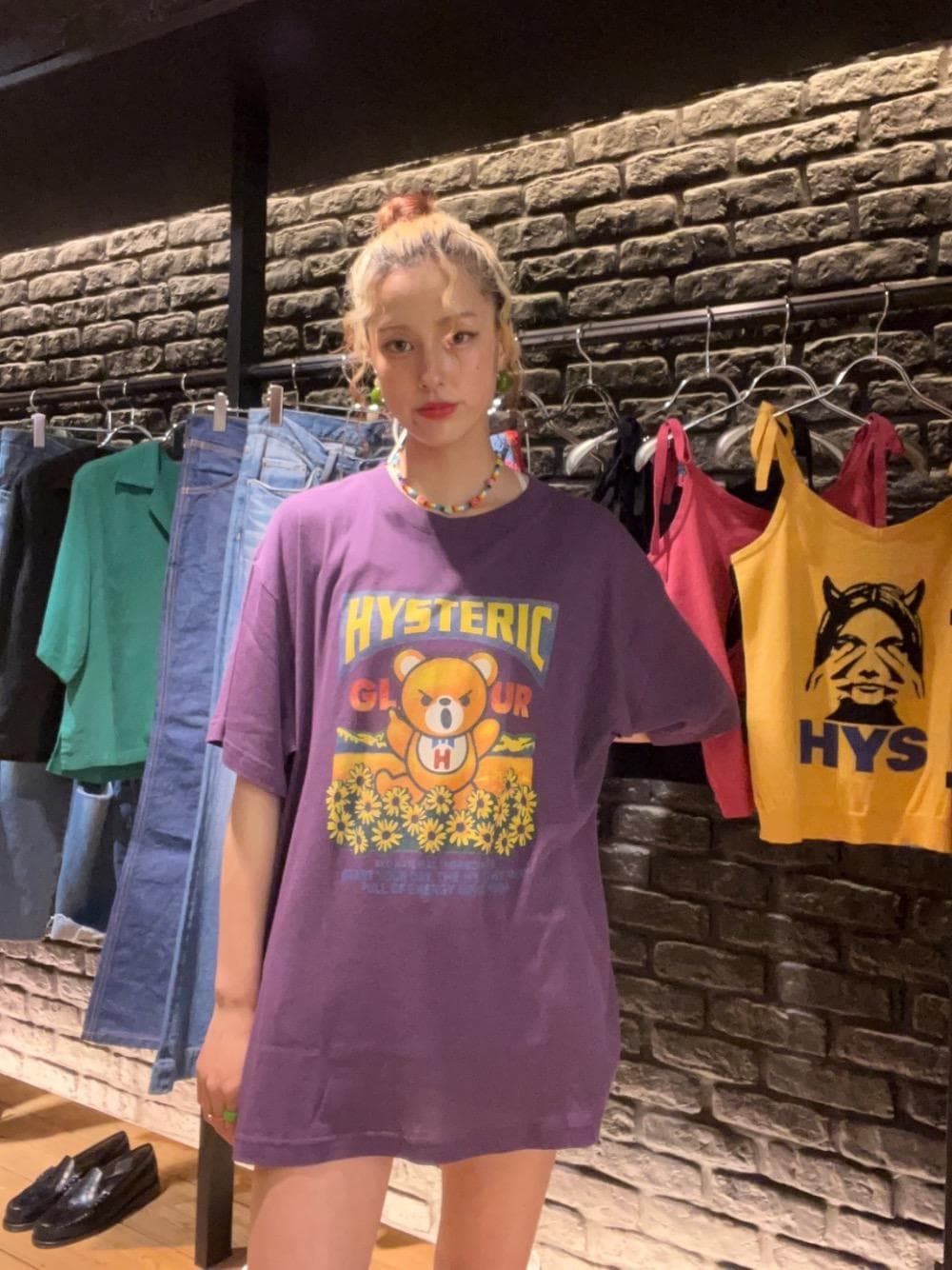 HYSTERIC GLAMOUR/DAISY BEAR/オーバーサイズTシャツ❣️ 【公式通販】