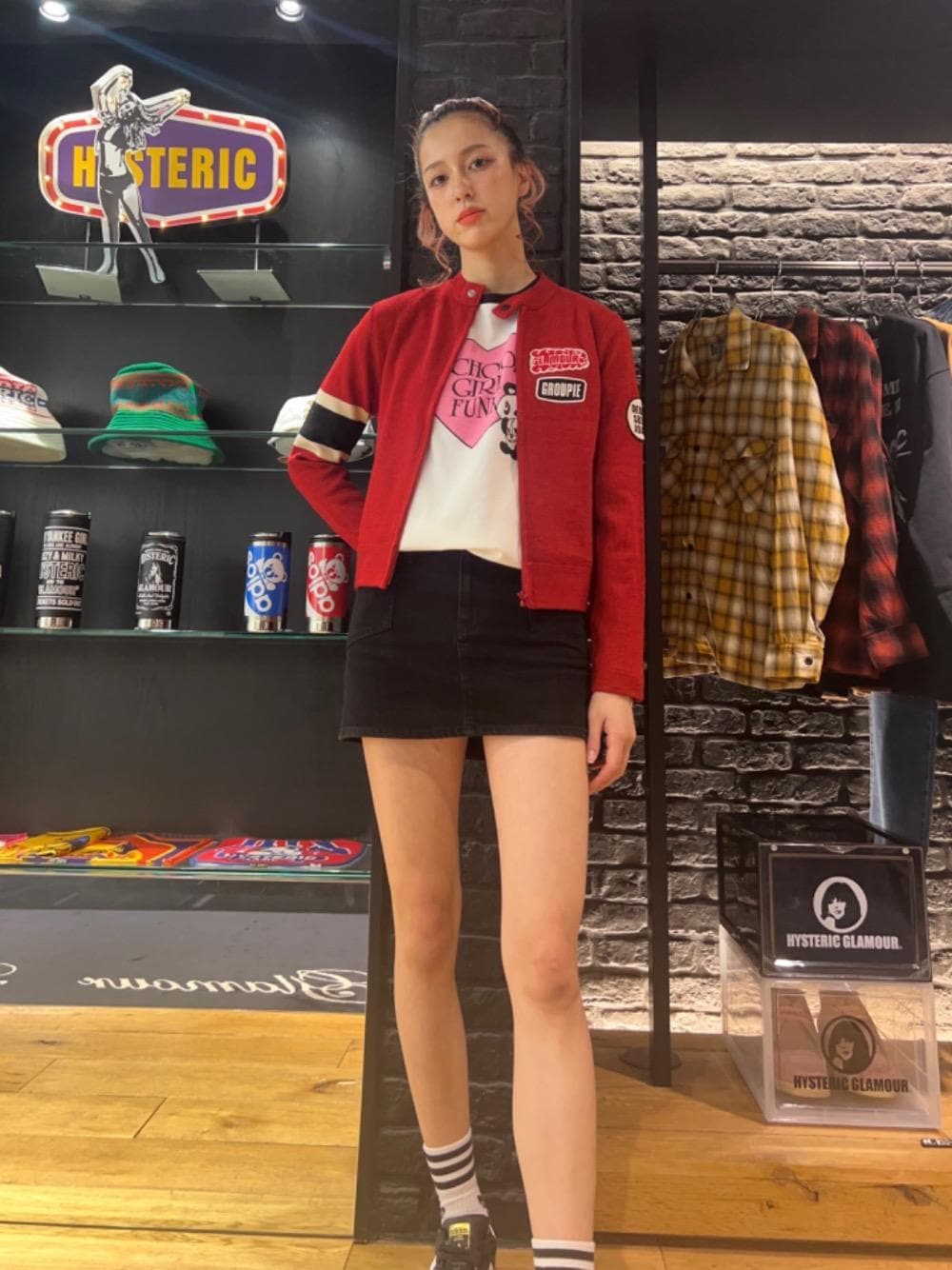 新品タグ付 FLAMING LADIES ワッペン ニット シングルライダース 20231016190827408_1000.jpg