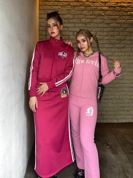 「アイテム（ジャージ）」を使った、chuneさん（レディース・173cm）の秋コーディネート