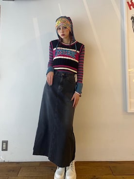 chuneさん（レディース・173cm）の春コーディネート