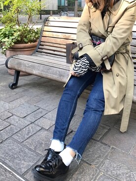 「d'un a dix（アナディス）のアイテム」を使った、ECスタッフ１さん（レディース・159cm）の冬コーディネート