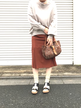 「Jamin Puech（ジャマンピュエッシュ）のアイテム」を使った、ECスタッフ１さん（レディース・159cm）の春コーディネート