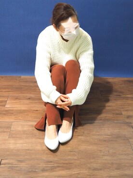 ECスタッフ1さん(レディース・159cm)の冬コーディネート