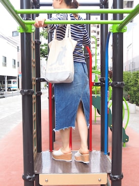 ECスタッフ１さん（レディース・159cm）の春コーディネート