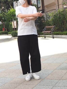 「ANYO（エーエヌワイオー）のアイテム」を使った、ECスタッフ１さん（レディース・159cm）の夏コーディネート