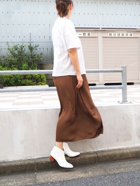 「cava cava（サヴァサヴァ）のアイテム」を使った、ECスタッフ１さん（レディース・159cm）の夏コーディネート