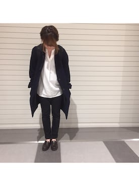 「UNIQLO（ユニクロ）のWOMEN ウルトラストレッチジーンズ（デニムパンツ）」を使った、integral.さん（レディース・156cm）の春コーディネート