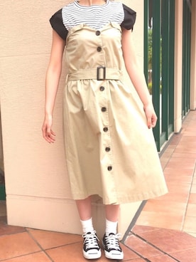 「PICCIN（ピッチン）のアイテム」を使った、PICCIN  百道浜店さん（レディース・158cm）の春コーディネート